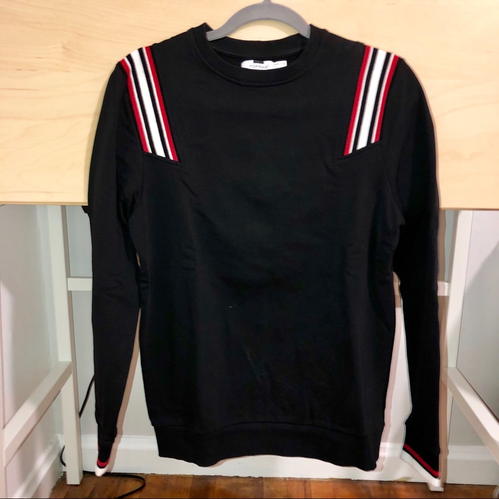 NEW Topman black and stripped pullover